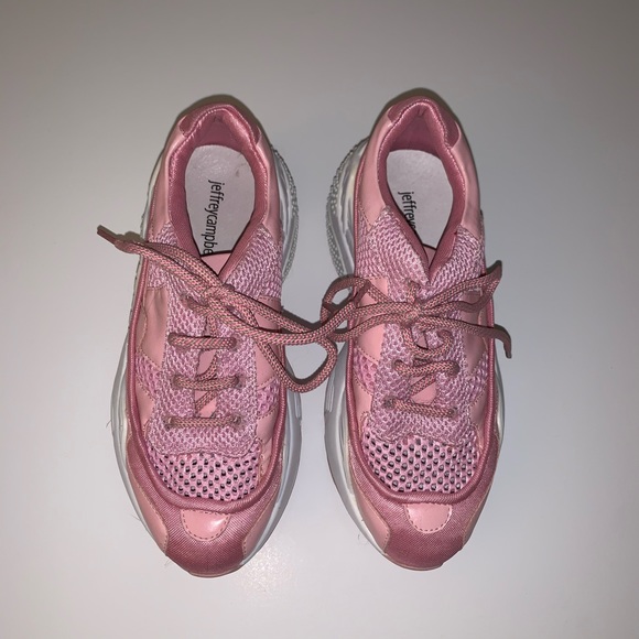 JEFFREY CAMPBELL PINK CHUNKY SNEAKERS PLATFORM 6.5 - Picture 2 of 5